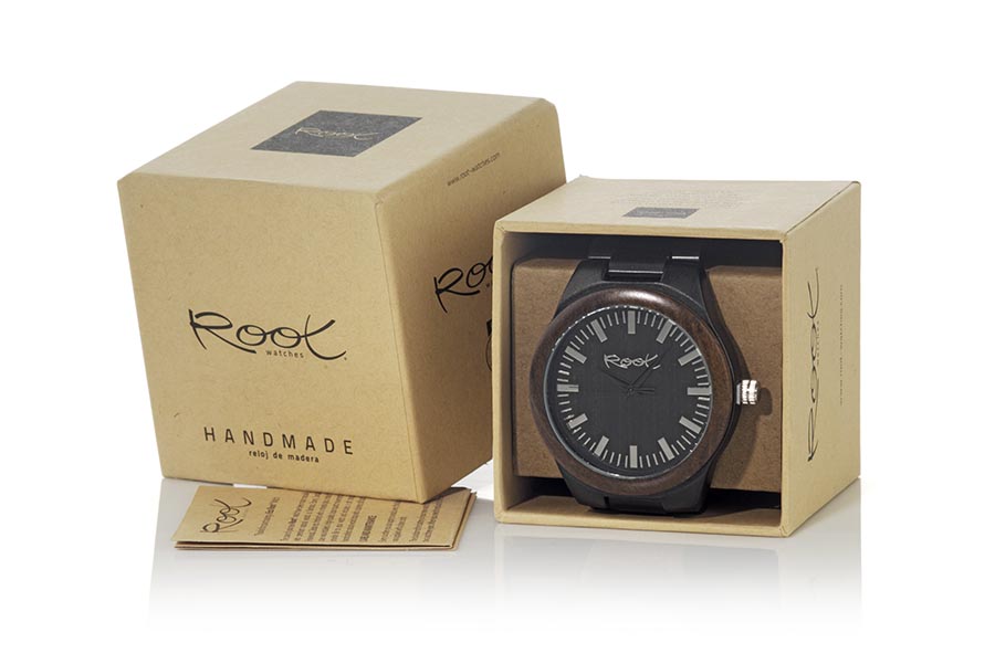 Reloj de Madera ebony modelo BLACK ELEGANCE - Venta Mayorista y Detalle | Root® Watches 