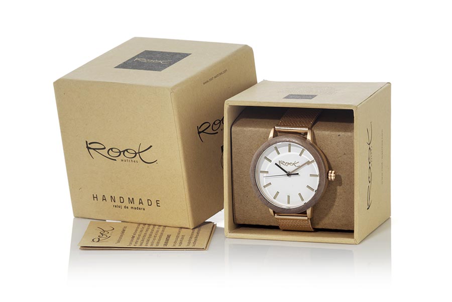 Reloj de Madera Walnut modelo ROSEº - Venta Mayorista y Detalle | Root® Watches 