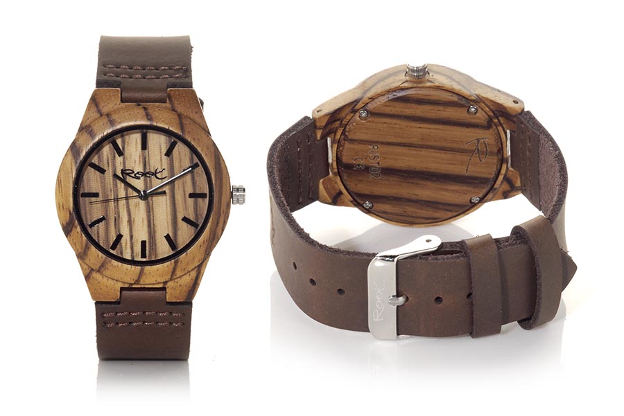 Reloj de Madera Zebrano TERRA...  Venta al Por Mayor y Detalle | Root® Watches 