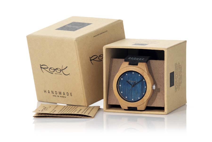 Reloj de Madera Arce DANA BLUE...  Venta al Por Mayor y Detalle | Root® Watches 