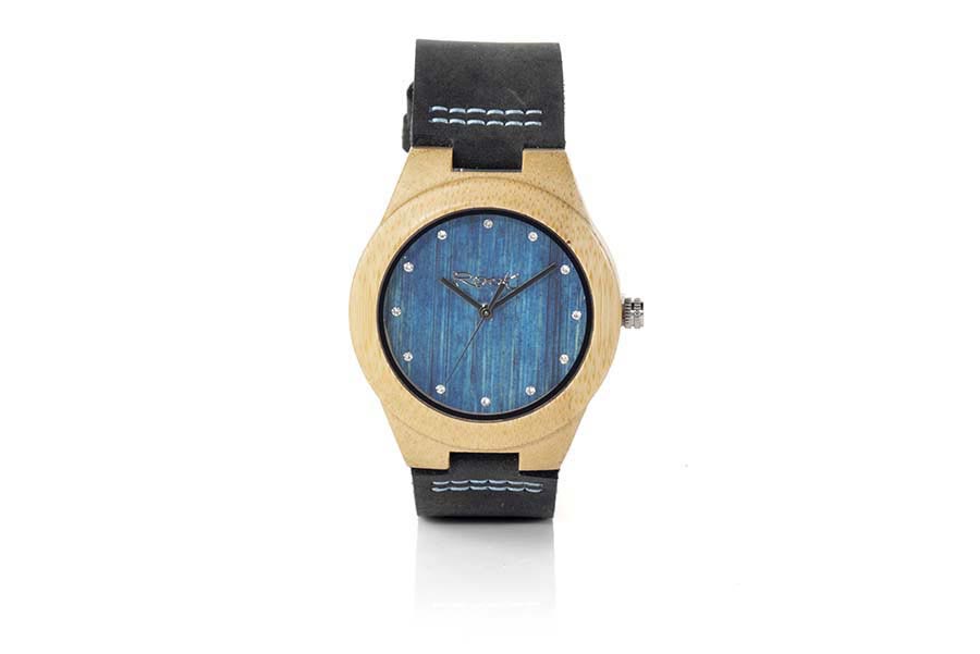 Reloj de Madera Arce modelo DANA BLUE.  | Root® Watches 