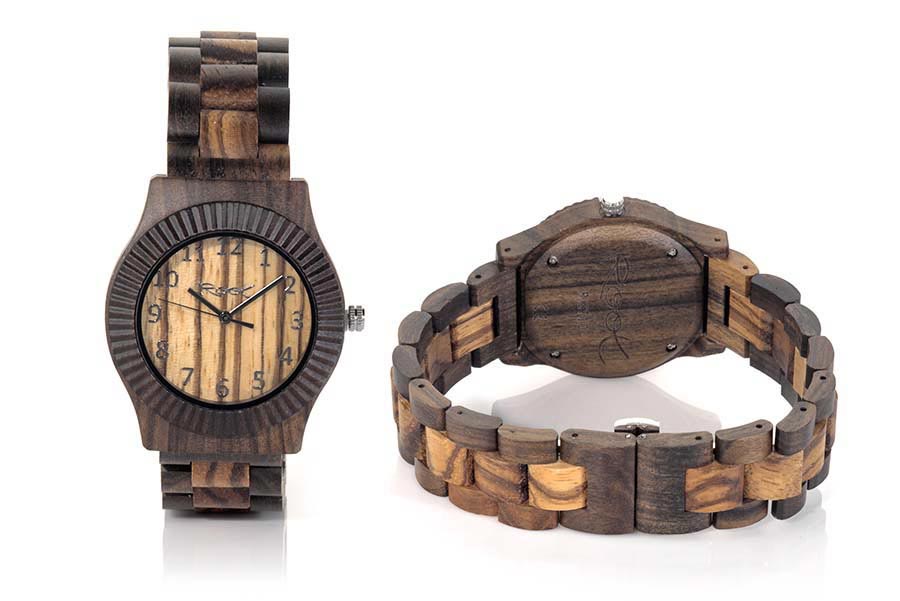 Eco Watch made of Zebrano RUMA LIGHT...  for Wholesale & Retail | Root® Watches 