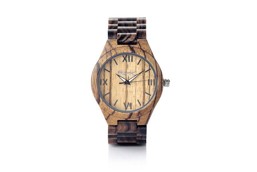 Reloj de Madera Zebrano modelo WILD NATURA.  | Root® Watches 