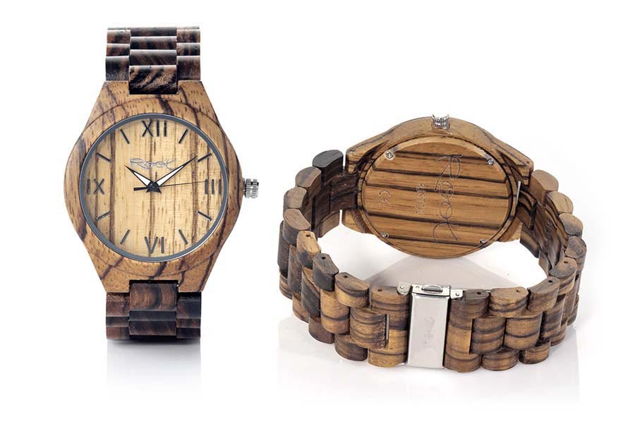 Reloj de Madera Zebrano WILD NATURA...  Venta al Por Mayor y Detalle | Root® Watches 