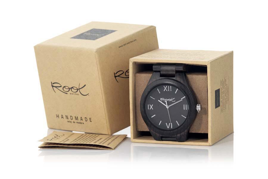 Eco Watch made of Ebony NIGHT ROMAN...  for Wholesale & Retail | Root® Watches 