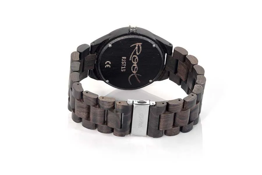 Eco Watch made of Ebony NIGHT ROMAN...  for Wholesale & Retail | Root® Watches 