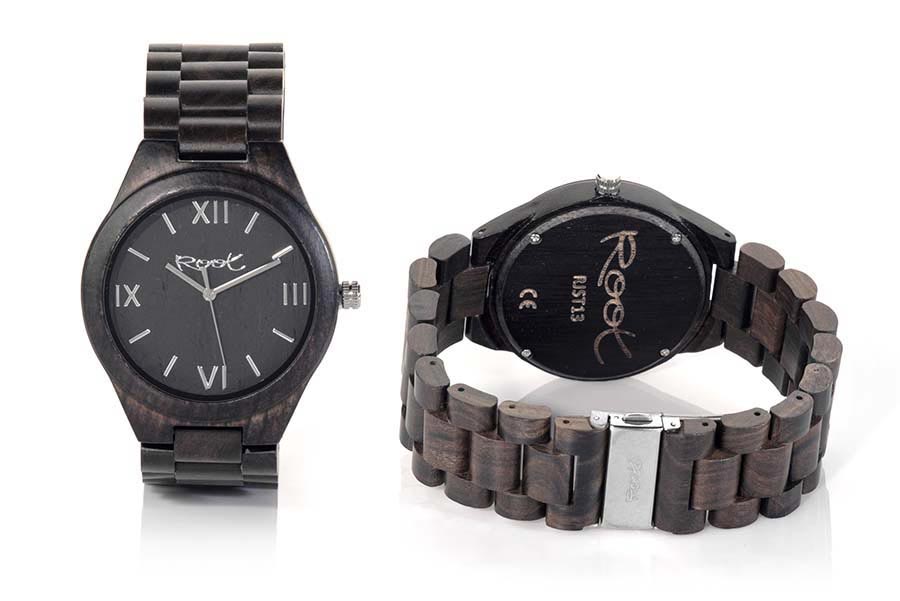 Eco Watch made of Ebony NIGHT ROMAN...  for Wholesale & Retail | Root® Watches 
