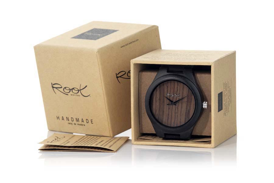 Eco Watch made of Ebony MINIMAL EBONY...  for Wholesale & Retail | Root® Watches 