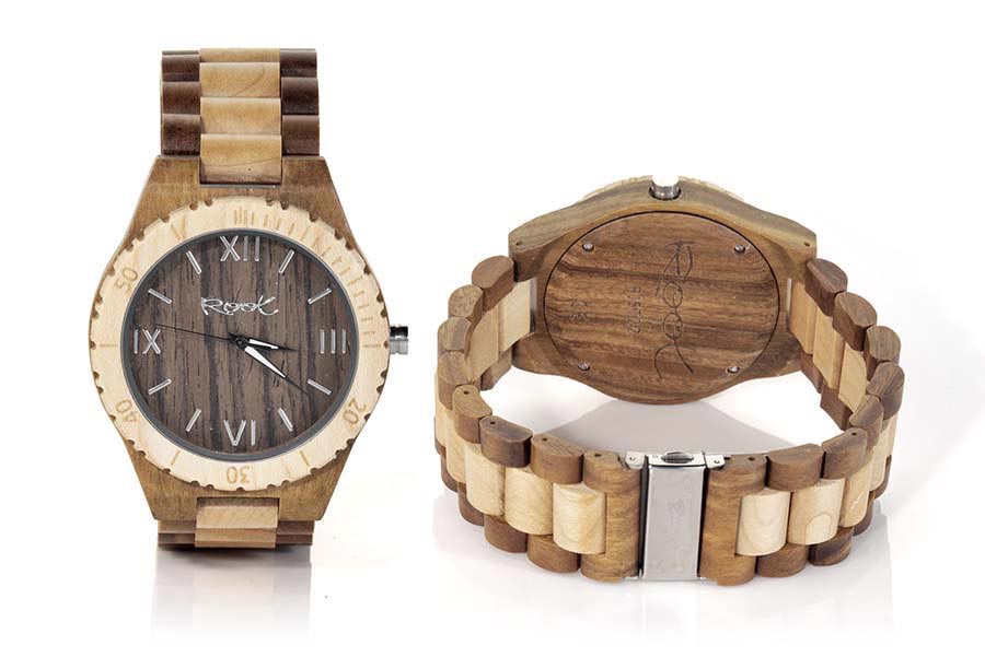 Reloj de Madera Zebrano ROMAN LIGHT...  Venta al Por Mayor y Detalle | Root® Watches 