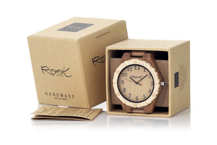 Reloj de Madera Zebrano modelo SALAMANDER - Venta Mayorista y Detalle | Root® Watches 