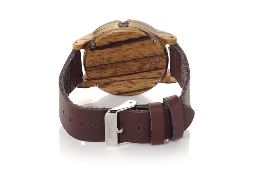 Reloj de Madera Zebrano WILD SANDED...  Venta al Por Mayor y Detalle | Root® Watches 