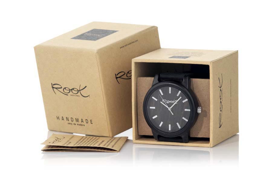 Reloj de Madera Ébano modelo RJST28 - Venta Mayorista y Detalle | Root® Watches 