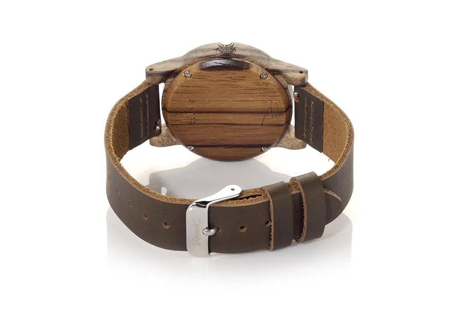 Reloj de Madera Zebrano modelo SIMPLE TEMPO - Venta Mayorista y Detalle | Root® Watches 