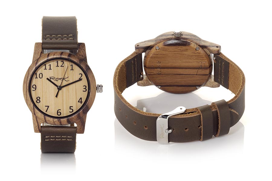 Reloj de Madera Zebrano SIMPLE TEMPO...  Venta al Por Mayor y Detalle | Root® Watches 