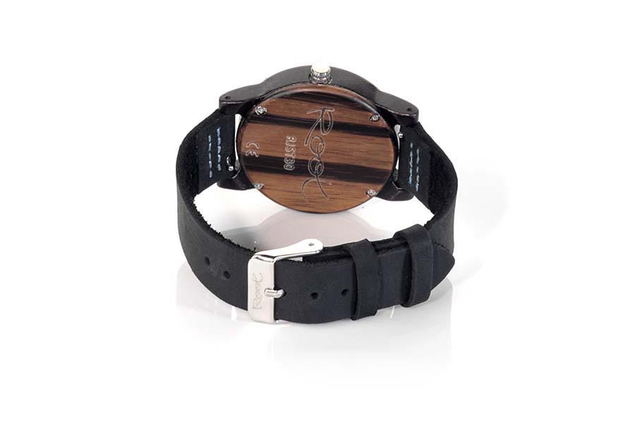 Reloj de Madera Ébano BLUE DAY...  Venta al Por Mayor y Detalle | Root® Watches 