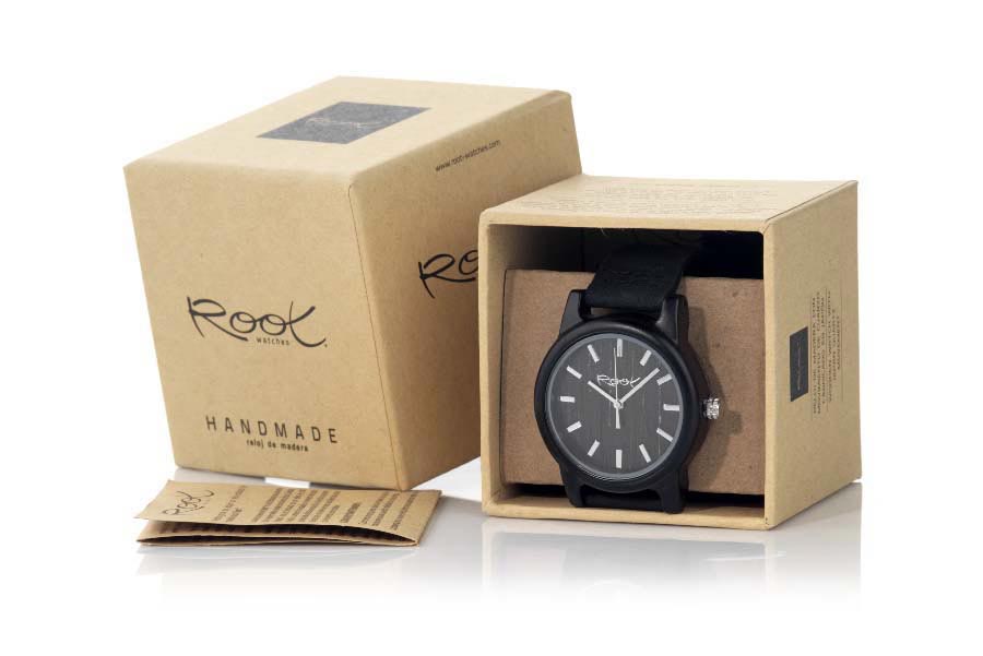 Reloj de Madera Ébano MARLON...  Venta al Por Mayor y Detalle | Root® Watches 