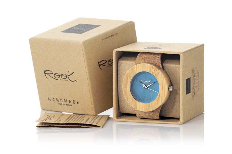 Reloj de Madera Bambú EBA BLUE...  Venta al Por Mayor y Detalle | Root® Watches 