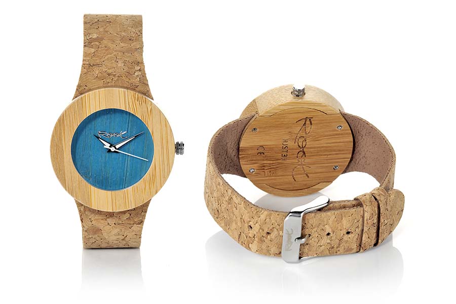 Reloj de Madera Bambú EBA BLUE...  Venta al Por Mayor y Detalle | Root® Watches 