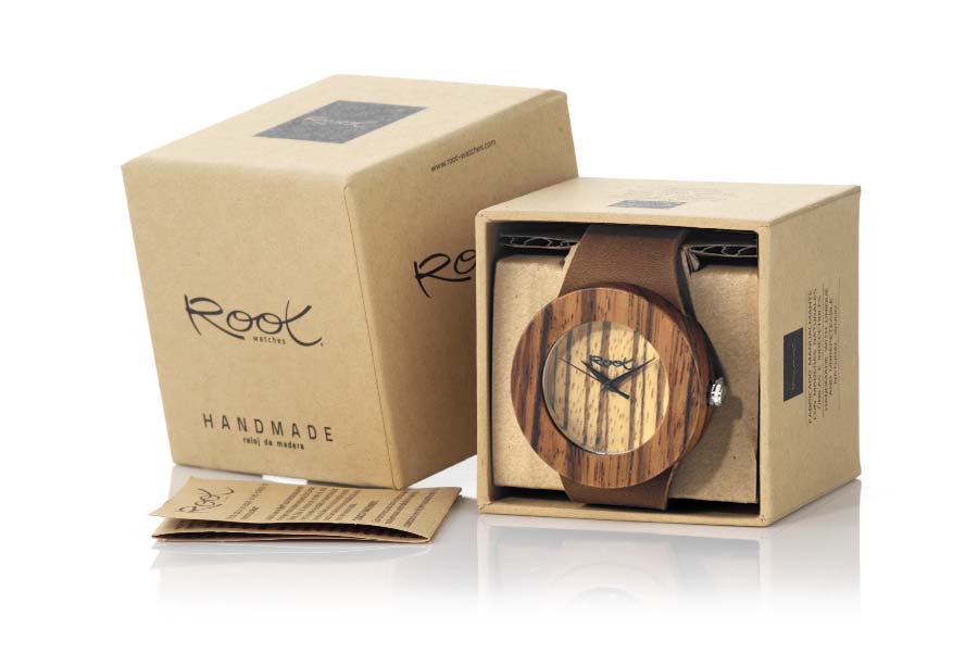 Reloj de Madera Zebrano modelo EBA WILD - Venta Mayorista y Detalle | Root® Watches 