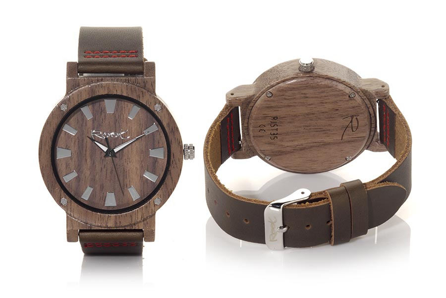 Reloj de Madera Nogal Negro THE COMPLEX MAN...  Venta al Por Mayor y Detalle | Root® Watches 