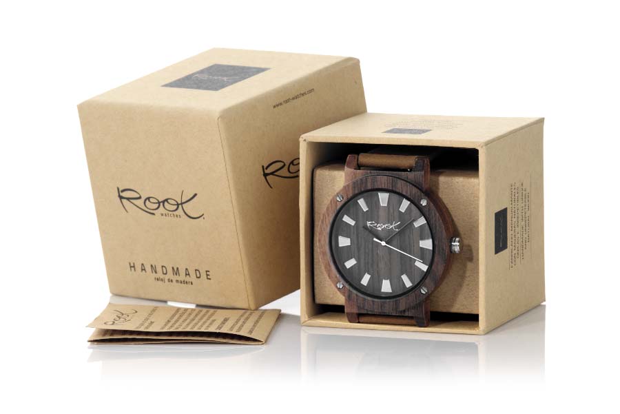 Reloj de Madera Nogal Negro THE COMPLEX MAN...  Venta al Por Mayor y Detalle | Root® Watches 