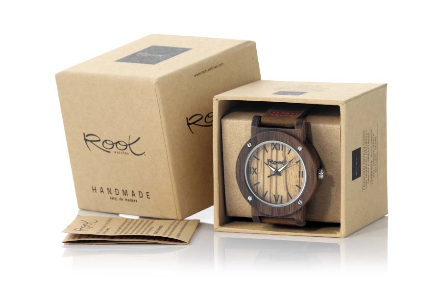 Reloj de Madera Nogal Negro modelo IT GIRL - Venta Mayorista y Detalle | Root® Watches 