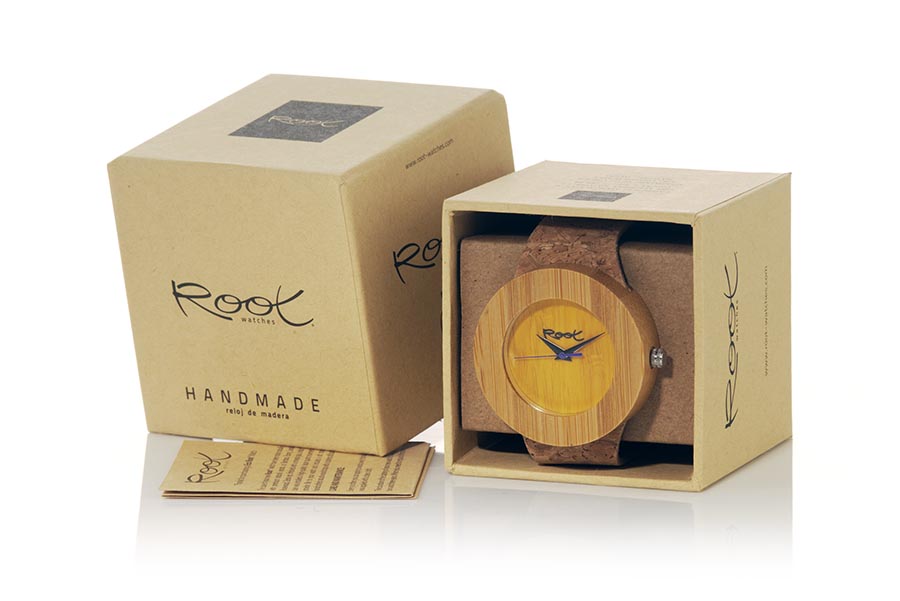 Eco Watch made of Bamboo modelo EBA YELLOW Wholesale & Retail | Root® Watches 