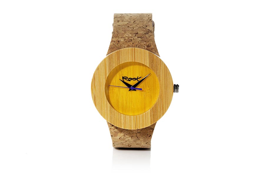 Reloj de Madera Bambú modelo EBA YELLOW.  | Root® Watches 