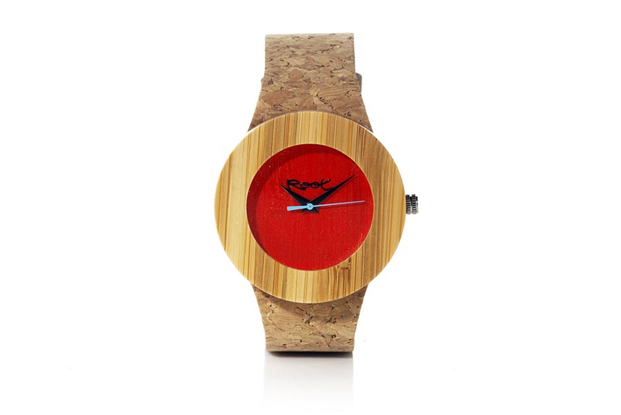 Reloj de Madera Bambú modelo EBA RED.  | Root® Watches 