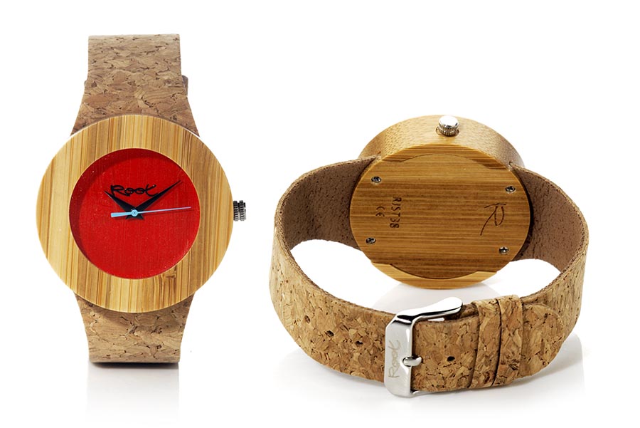 Eco Watch made of Bamboo EBA RED...  for Wholesale & Retail | Root® Watches 