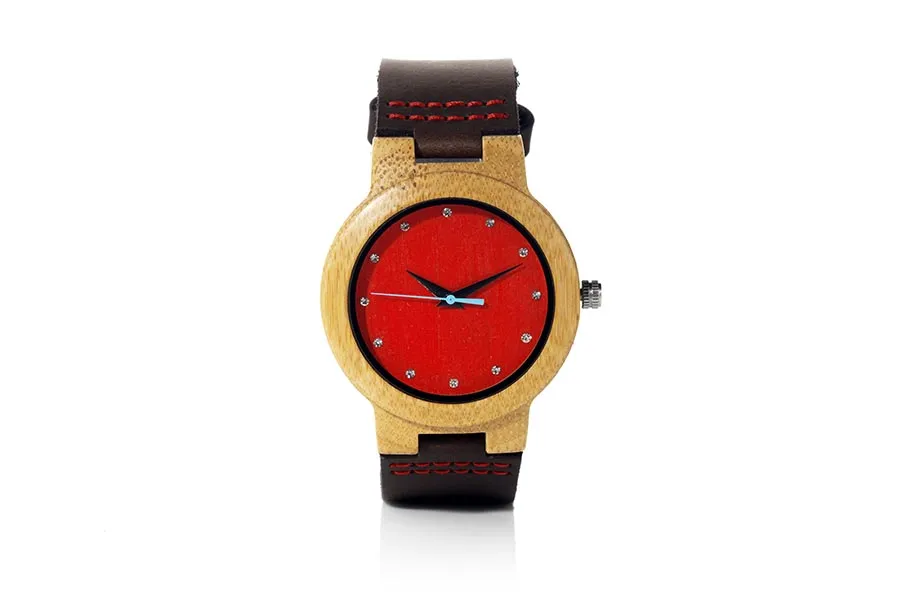 Eco Watch made of Bamboo DANA RED...  for Wholesale & Retail | Root® Watches 