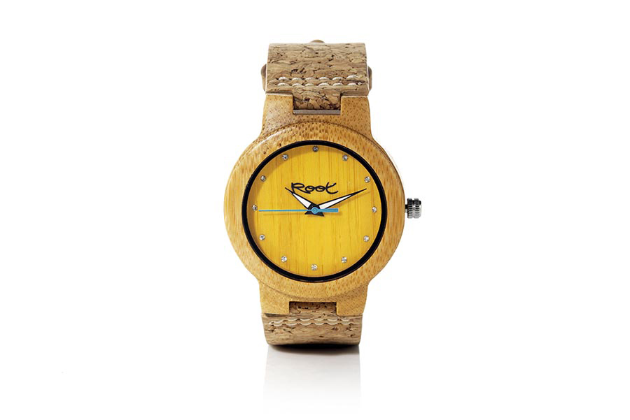 Eco Watch made of Bamboo DANA YELLOW...  for Wholesale & Retail | Root® Watches 