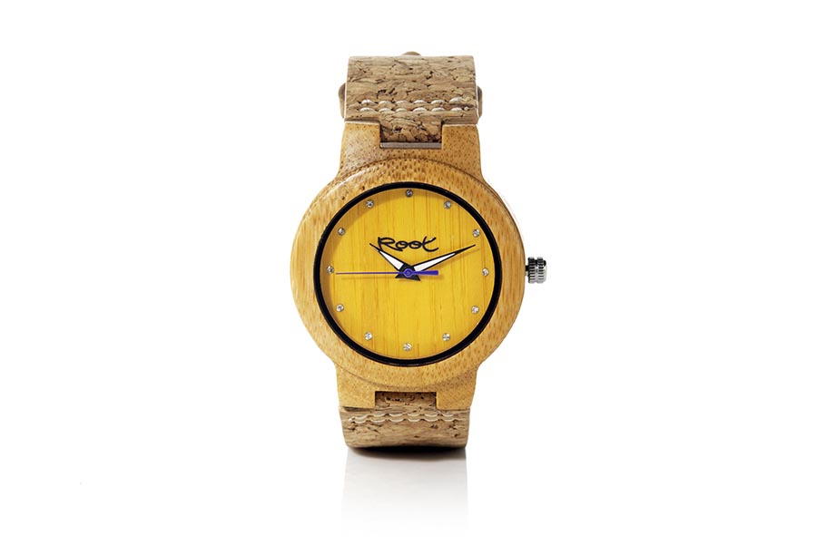 Eco Watch made of Bamboo modelo DANA YELLOW. | Root® Watches