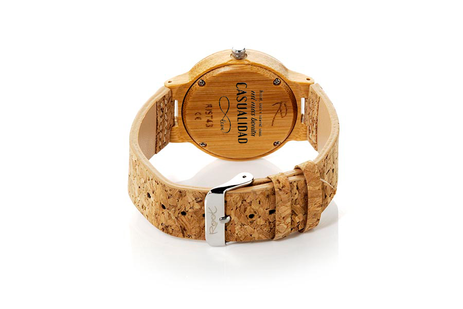 Reloj de Madera  modelo Mensaje Personalizado en tapa Trasera de Reloj - Venta Mayorista y Detalle | Root® Watches 