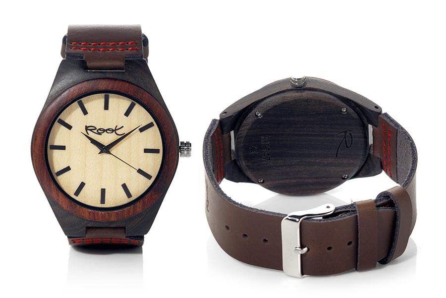 Reloj de Madera Ébano KANGRY ROSEWOOD...  Venta al Por Mayor y Detalle | Root® Watches 