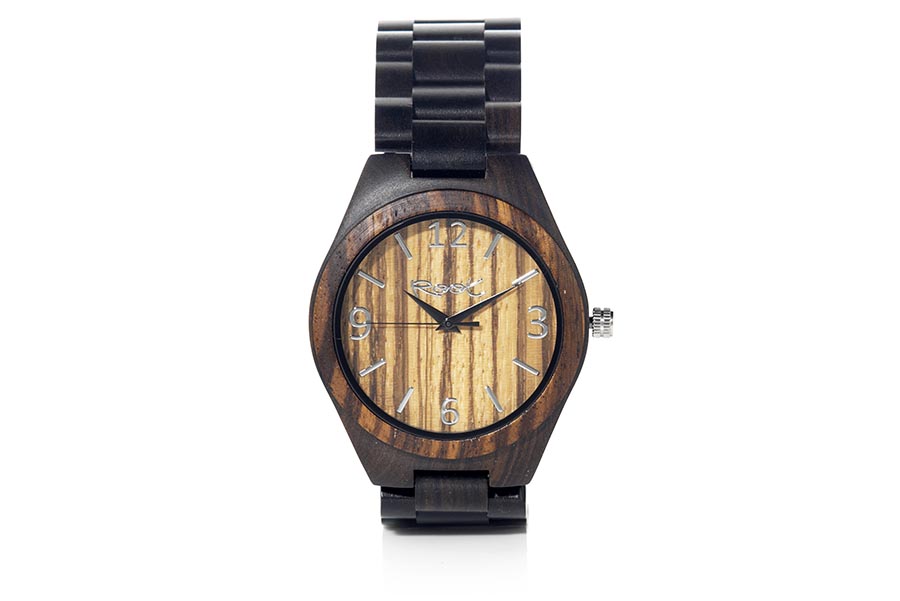 Reloj de Madera Ébano KANGRY ZEBRA...  Venta al Por Mayor y Detalle | Root® Watches 