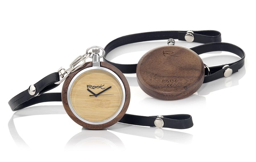 Reloj de Madera Walnut POCKET...  Venta al Por Mayor y Detalle | Root® Watches 