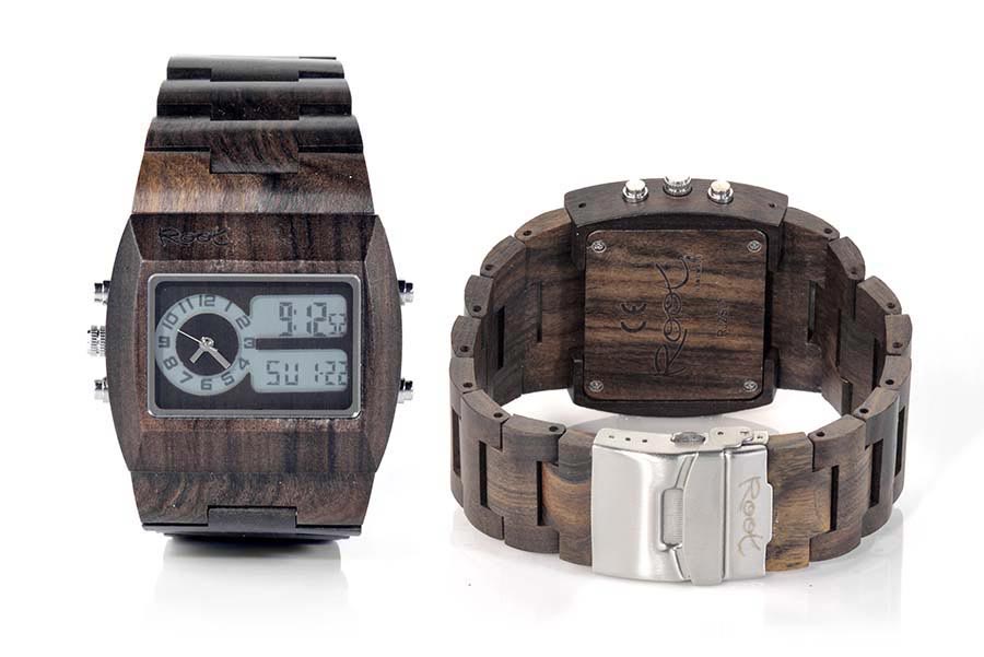 Eco Watch made of Sandalwood RAMSO DUAL...  for Wholesale & Retail | Root® Watches 