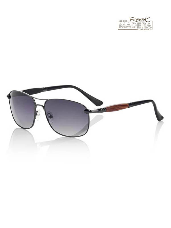 Sunglasses with wooden temples ATLAS