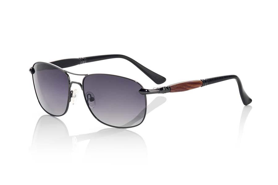 Sunglasses with wooden temples ATLAS