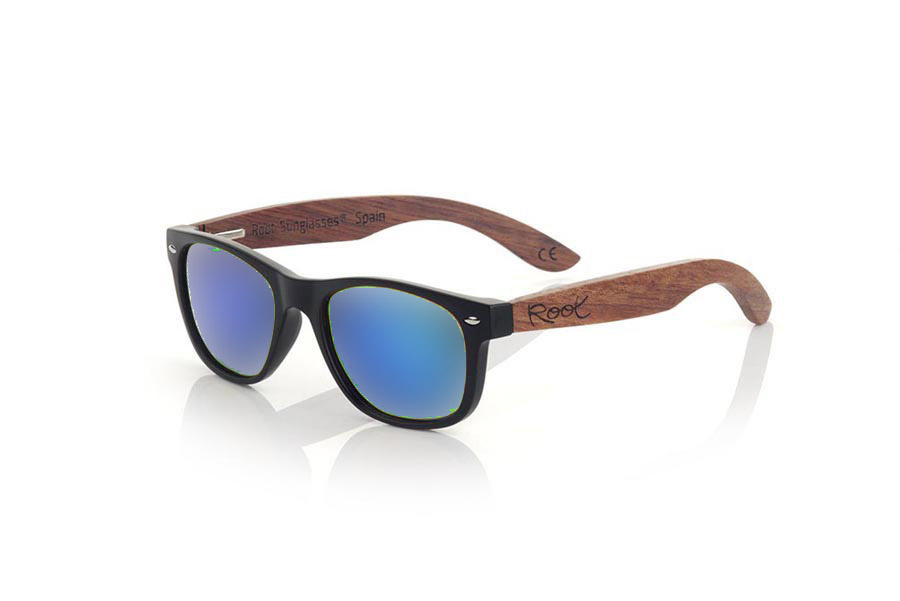 Kids' sunglasses with wooden temples KID W BLACK - view 4